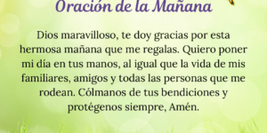 oracion matutina para comenzar el dia