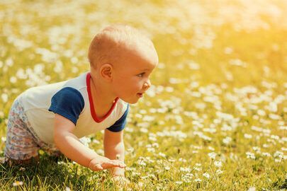 bebes explorando el mundo