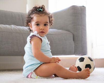 cabello rizado en bebes