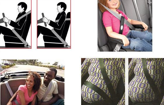 cinturon de seguridad posicion correcta