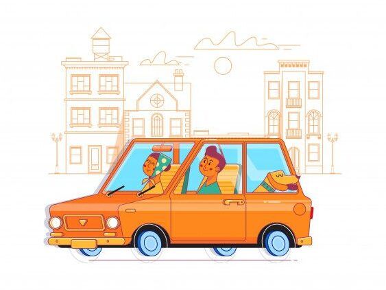 familia feliz viajando juntos