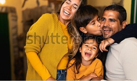 familia unida y carinosa