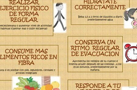 infografia causas y soluciones para el estrenimiento