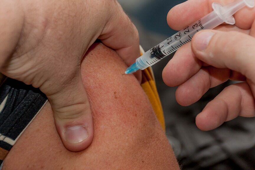 jeringa y mapa de castilla y leon