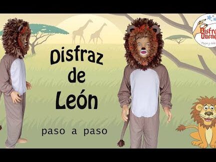leon disfrazado paso a paso