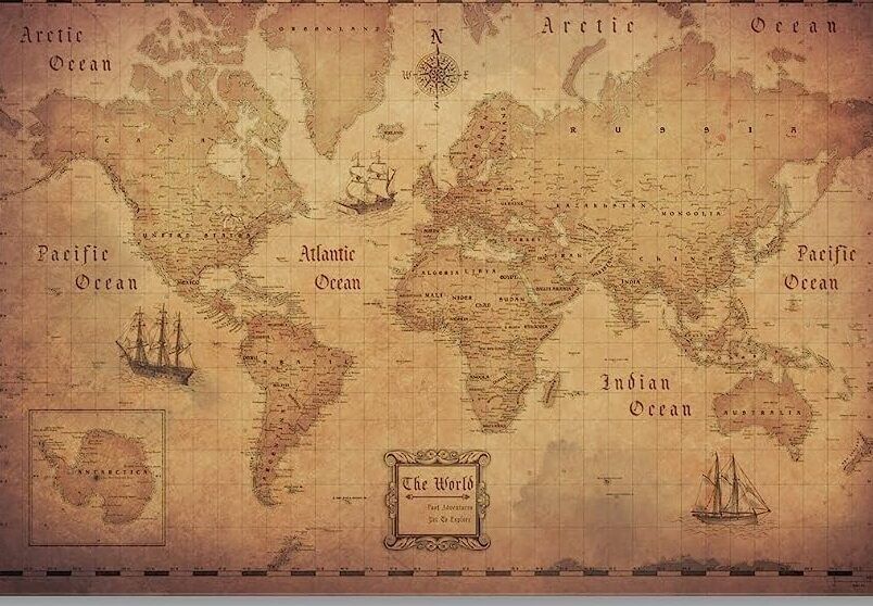 mapa de viaje