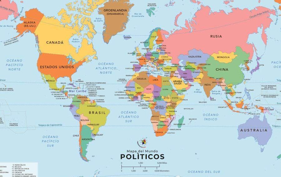 mapa del mundo