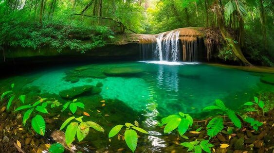 paisaje refrescante y relajante