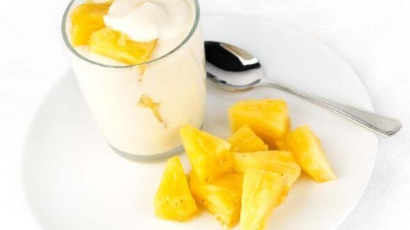pina y yogur deliciosos