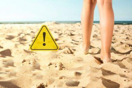 alergia a la arena de playa