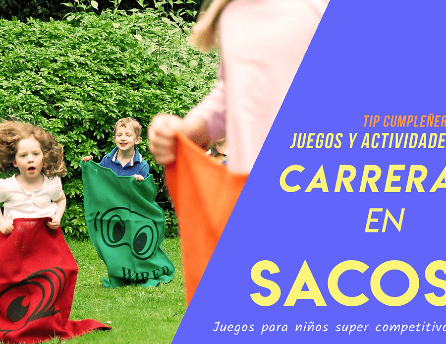 carrera de sacos divertida y competitiva