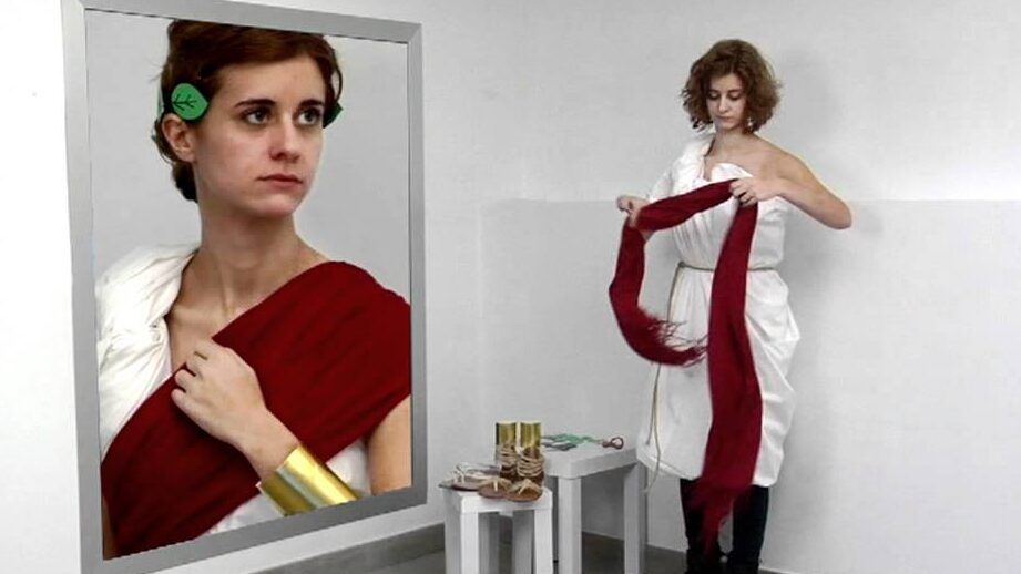 disfraz de romano con sabana