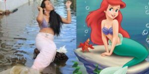 disfraz de sirena casero y barato
