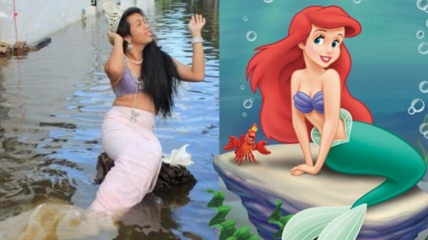 disfraz de sirena casero y barato