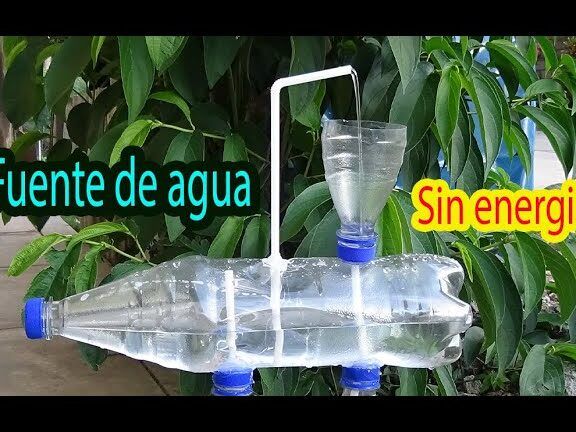 fuente de agua sin motor