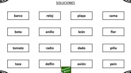 letras desordenadas formando palabras