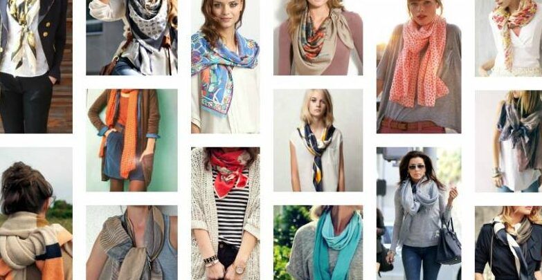 moda con fular grande elegante