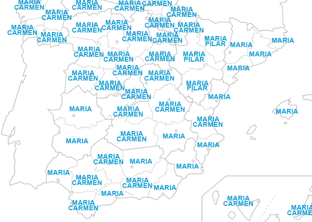 nombres populares en espana
