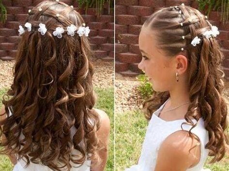 peinado para bodas en ninas