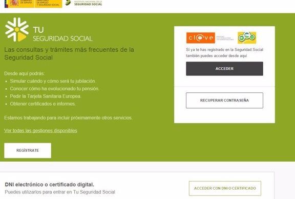 registro seguridad social recien nacidos