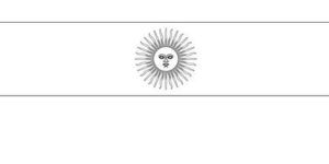 argentina bandera para colorear