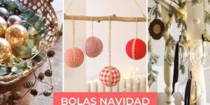 bolas de navidad forradas creativamente