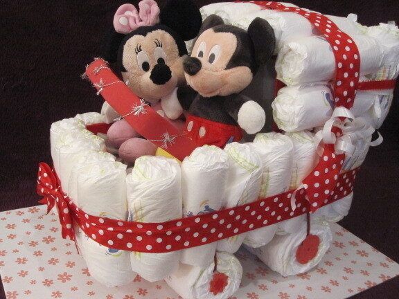 cesta de panales para bebe