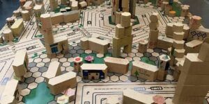 ciudad de carton en construccion