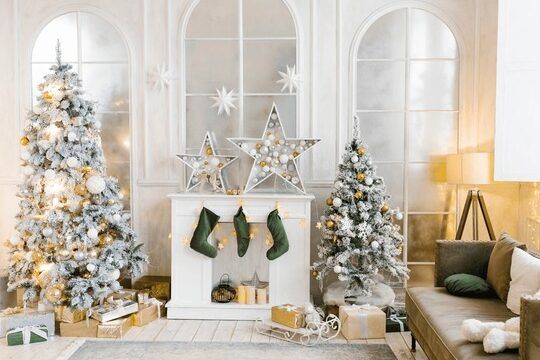 decoracion navidena elegante y acogedora