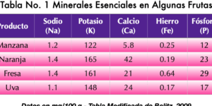 minerales esenciales para el cuerpo