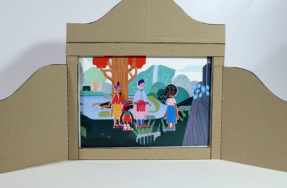 teatro de carton en construccion