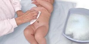 bano de esponja para bebes