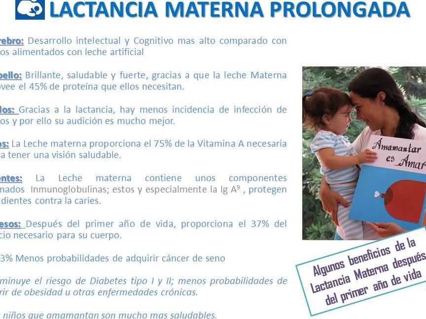 lactancia materna prolongada y beneficios