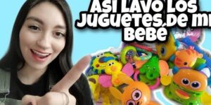 limpieza segura de juguetes para bebes