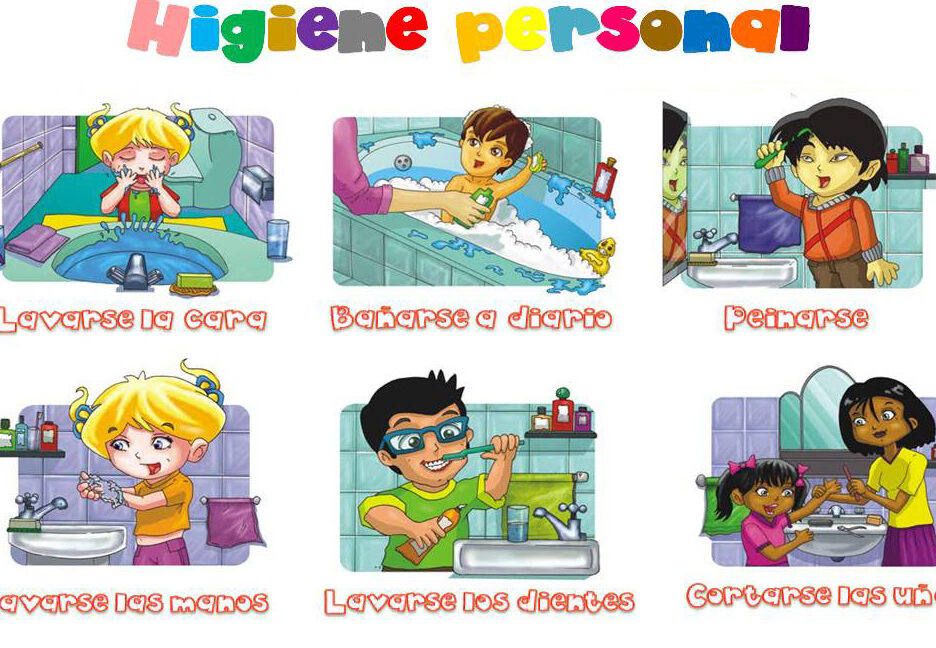 ninos con habitos de higiene