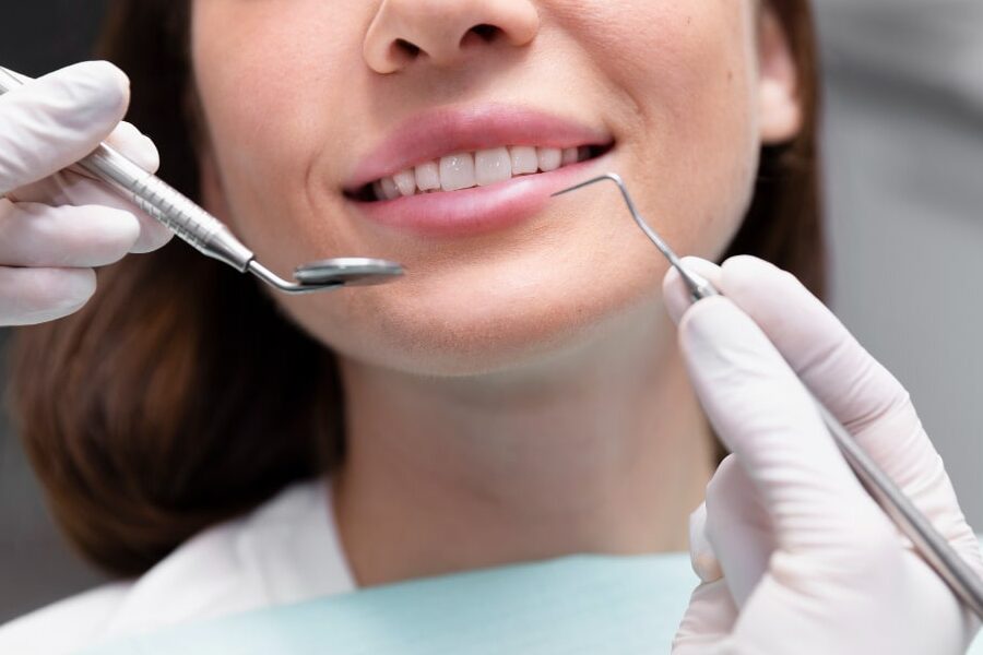 sonrisa relajada en el dentista