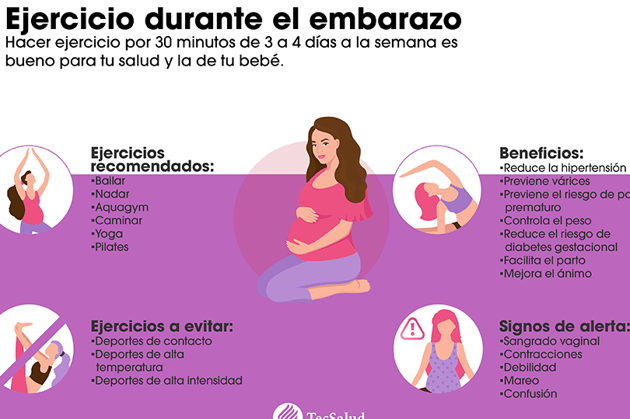 actividades seguras durante el embarazo