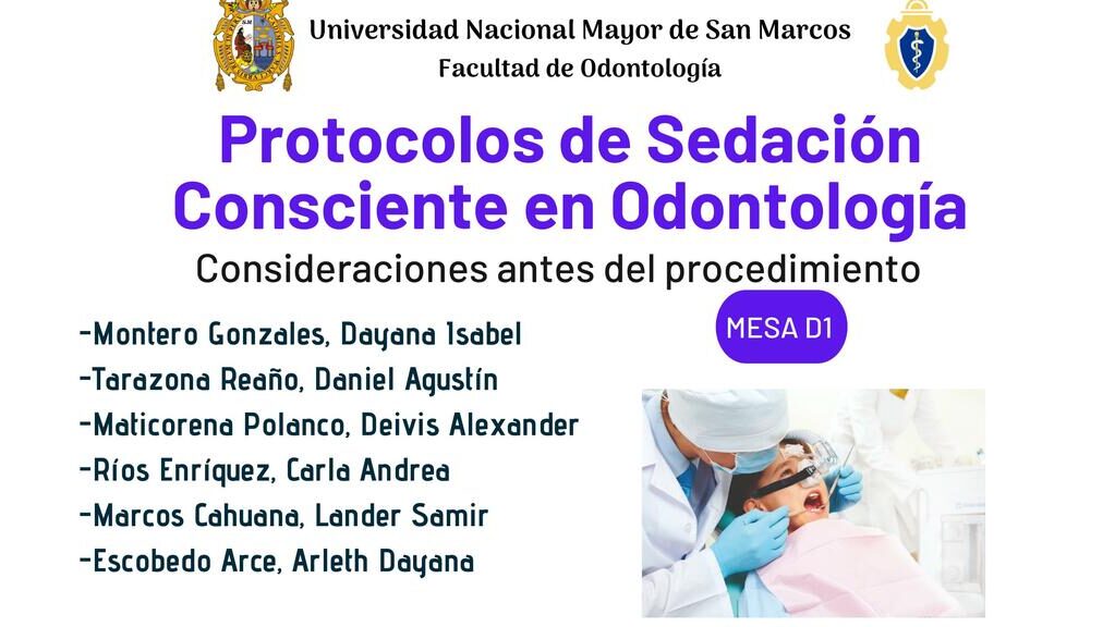 protocolos de sedacion en odontologia
